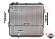 58002088 Chladič, chlazení motoru *** IR PLUS *** VAN WEZEL