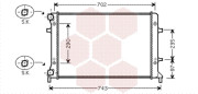 58002228 chladič 3.2FSi 24V (+A±AC), 3.6FSi (+A±AC) [650*445*33] 58002228 VAN WEZEL