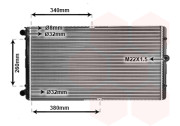 58002245 8/98-4/03 chladič 2.5TDi (±AUT±AC) [720*415*34] 58002245 VAN WEZEL