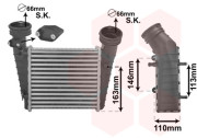 58004238 intercooler 1.9 TDi 74,85 a 96kW (±AUT±AC), 2.0TDi 103kW [230*207*62] (ŠKODA, VW) 58004238 VAN WEZEL