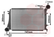 58004268 intercooler 1.9TDi, 2.0TDi [615*405*32] (VW, ŠKODA) 58004268 VAN WEZEL