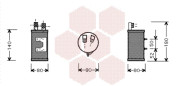 5800D065 sušič klimatizace 1.6i, 1.8i, 1.9D, 1.9TD, 2.0i (±AUT) 5800D065 VAN WEZEL