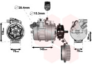 5800K987 kompresor klimatizace 2.5TDi, 5.0TDi s volnoběžkou VAN WEZEL