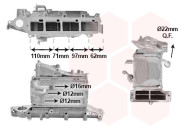 58014712 vodní chladič pro chlazení turbodmychadla 2.0TDi (CUAA) bez EGR ventilu 58014712 VAN WEZEL