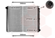 59002038 chladič 2.0, 2.0i GL, 2.0i 16V, 2.3, 2.3i GL, 2.3i 16V [450*425*32] 59002038 VAN WEZEL