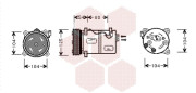 5900K030 Kompresor, klimatizace VAN WEZEL