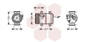 5900K120 kompresor klimatizace 2.0i 10/20V (±AUT), 2.5i 10/20V (±AUT), 2.3i 20V (±AUT), 2.4i 20V (±AUT) 5900K120 VAN WEZEL