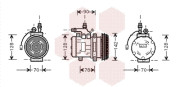 7400K029 Kompresor, klimatizace VAN WEZEL