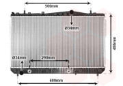 81002053 chladič 1.8i 8V (+AUT±AC), 2.0i 16V (+AUT±AC) [702*370*18] VAN WEZEL