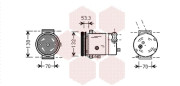 8100K018 kompresor klimatizace  8100K018 VAN WEZEL