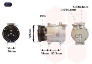 8100K071 kompresor klimatizace 1.4i 8V, 1.4i 16V (±AUT) 8100K071 VAN WEZEL