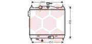 82002206 Chladič, chlazení motoru VAN WEZEL