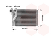82006120 Výměník tepla, vnitřní vytápění VAN WEZEL