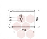 82006254 Výměník tepla, vnitřní vytápění VAN WEZEL