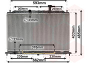 83002152 chladič 1.4i 16V (+A±AC), 1.6i 16V (+A±AC) [370*645*16] 83002152 VAN WEZEL