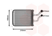 83006067 Výměník tepla, vnitřní vytápění VAN WEZEL