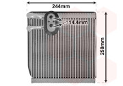 8300V199 Výparník, klimatizace VAN WEZEL