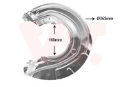 0633371 Ochranný plech proti rozstřikování, brzdový kotouč VAN WEZEL