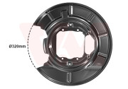 0639374 Ochranný plech proti rozstřikování, brzdový kotouč VAN WEZEL