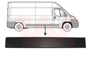 0982408 Ozdobná / ochranná lišta, dveře VAN WEZEL