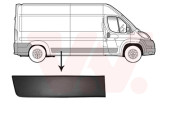 0982416 -12/17 boční lišta zadního blatníku, přední díl, bez pozičních světel (rozvor 4050 mm), tmavě šedá P 0982416 VAN WEZEL