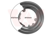 2812373 Ochranný plech proti rozstřikování, brzdový kotouč VAN WEZEL