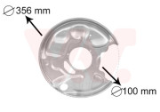 3029374 prachový štít zadního brzdového kotouče (vnější průměr 356 mm) P 3029374 VAN WEZEL