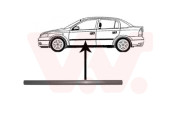 3742423 boční lišta předních dveří 4/5dv. L VAN WEZEL