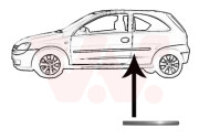 3777429 boční lišta zadního blatníku 3dv. L 3777429 VAN WEZEL