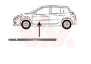 4331423 boční lišta předních dveří 5dv.,Kombi, černá L VAN WEZEL