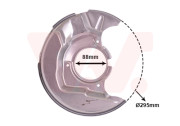 5385372 Ochranný plech proti rozstřikování, brzdový kotouč VAN WEZEL