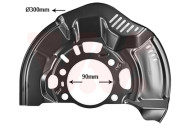 5405372 Ochranný plech proti rozstřikování, brzdový kotouč VAN WEZEL