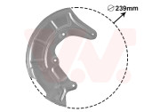 5817372 Ochranný plech proti rozstřikování, brzdový kotouč VAN WEZEL