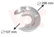 5874373 -99 prachový štít zadního brzdového kotouče L=P 5874373 VAN WEZEL