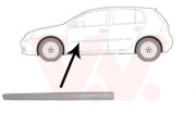 5894423 boční lišta předních dveří pro lak 5dv. L VAN WEZEL