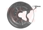 7623373 prachový štít zadního brzdového kotouče o rozměrech 286x12 mm L VAN WEZEL