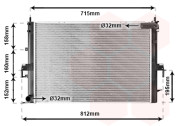 02002152 chladič 1.8i 16V (±AUT), 2.0i 24V (±AUT), 2.5i 24V (±AUT), 2.0CDTi (±AUT) [648*447*32] 02002152 VAN WEZEL