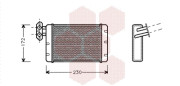 02006058 radiátor topení 02006058 VAN WEZEL