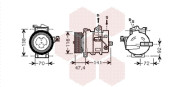 0200K188 kompresor klimatizace 4.2i, 4.4i DENSO VAN WEZEL