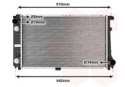 06002126 chladič 530i (+AUT ±AC), 535i (+AUT ±AC), 730i (+AUT ±AC), 735i (+AUT ±AC) [550*330*34] VAN WEZEL