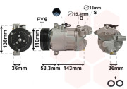 0600K321 kompresor klimatizace 316i, 318i, 320i, Z4 a X3 2.0i 0600K321 VAN WEZEL