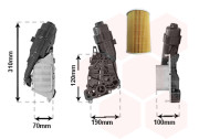 06013767 chladič oleje s držákem filtru 1.5i, 2.0i, 1.5D 06013767 VAN WEZEL