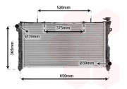 07002077 chladič 3.3i 12V (±AUT±AC), 3.8i (±AUT±AC) [770*414*34] 07002077 VAN WEZEL