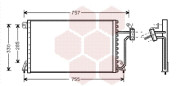 07005019 chladič klimatizace 2.5TD [665*382*22] VAN WEZEL
