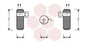 0700D052 sušič klimatizace 2.0i (±AUT), 2.4i (±AUT), 3.0i (±AUT), 3.3i (±AUT), 3.8i (±AUT) VAN WEZEL