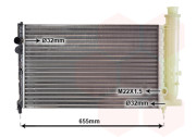 09002011 chladič 1.5, 1.6, 1.9 ±AUT ±AC [600*370*34] VAN WEZEL