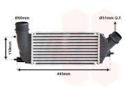 09004270 intercooler 2.0HDi 30014580 VAN WEZEL