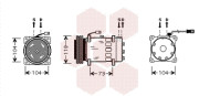 0900K180 Kompresor, klimatizace VAN WEZEL