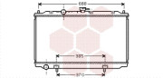 13002224 chladič 2.0i 16V (±AC) [360*690*16] 13002224 VAN WEZEL
