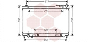 13002305 VAN WEZEL chladič motora 13002305 VAN WEZEL